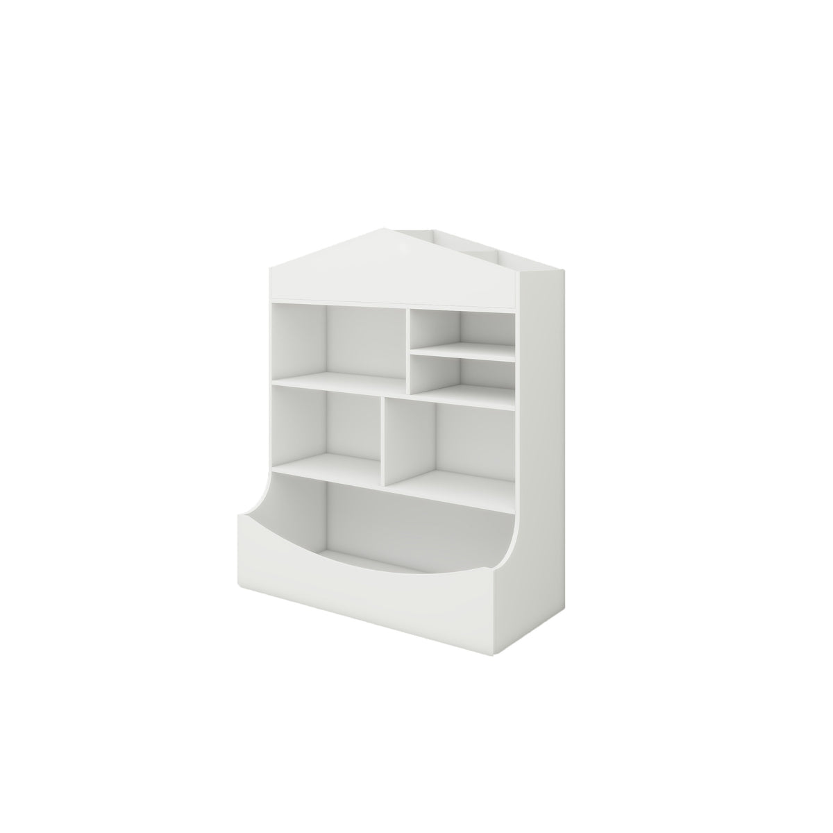 Multi-Functional 7 Shelf Bookcase, Storage Display, Rack, Organizer, White,14.37" D x 31.50" W x39.37" H W282104552-djyc