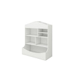 Multi-Functional 7 Shelf Bookcase, Storage Display, Rack, Organizer, White,14.37" D x 31.50" W x39.37" H W282104552-djyc