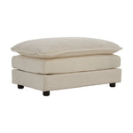 Chenille Fabric Ottomans Footrest to Combine with 2 Seater Sofa, 3 Seater Sofa and 4 Seater Sofa, Beige W714P225938-djyc