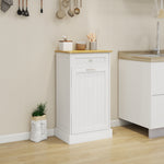 One Drawers and One-Compartment Tilt-Out Trash Cabinet Kitchen Trash Cabinet-White W1120127324-djyc