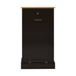 One Drawers and One-Compartment Tilt-Out Trash Cabinet Kitchen Trash Cabinet-Black W1120127325-djyc