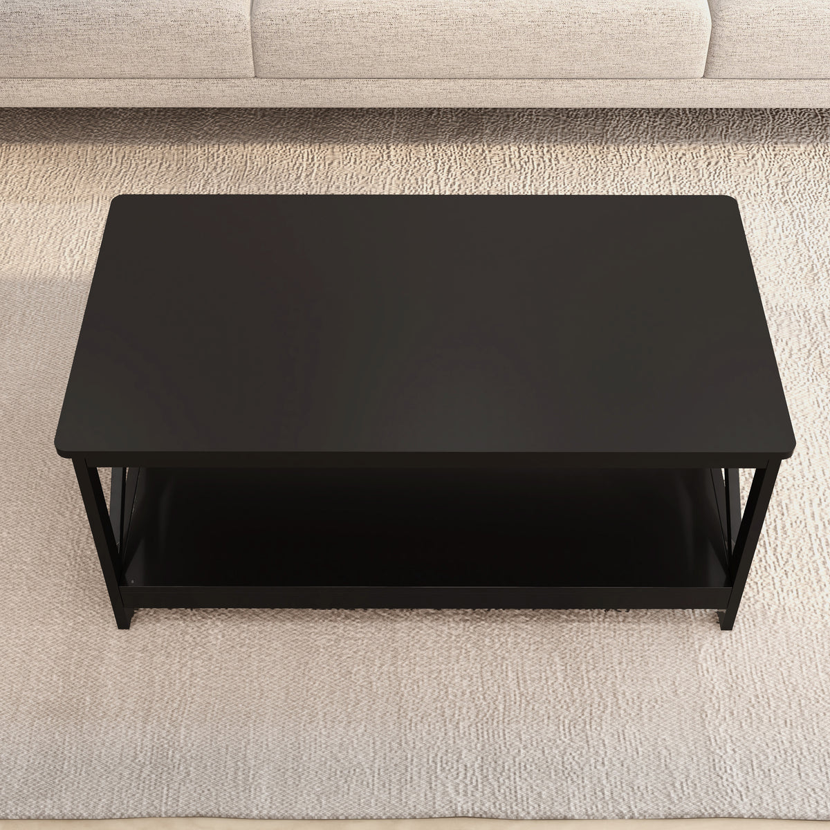 Coffee Table Oxford End Table-Black Color W28215275-djyc