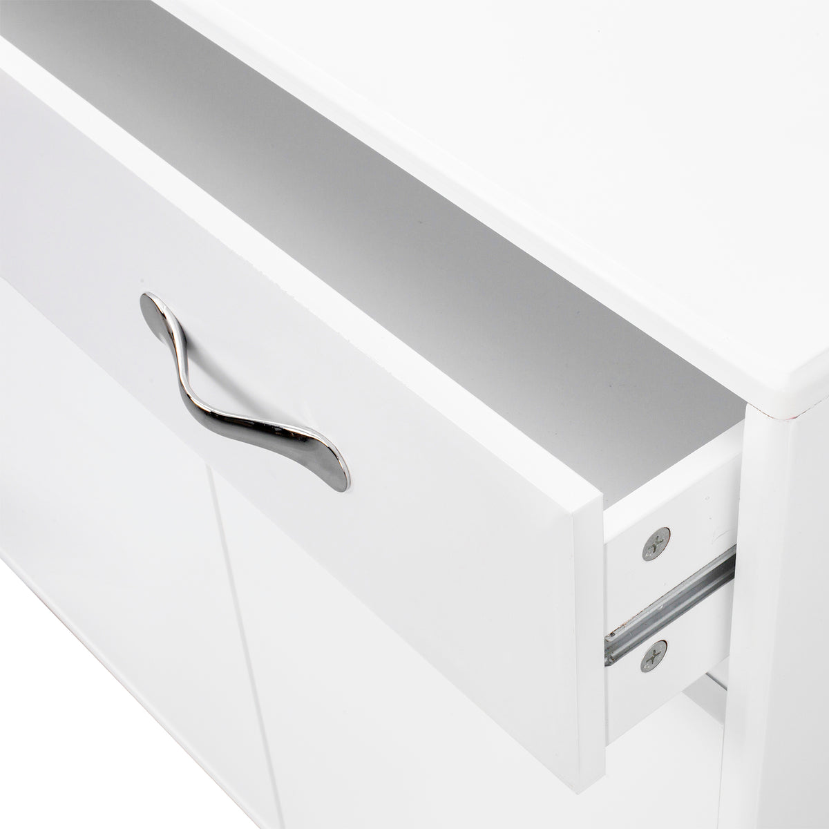 Three Doors Side Table-White W282S00027-djyc