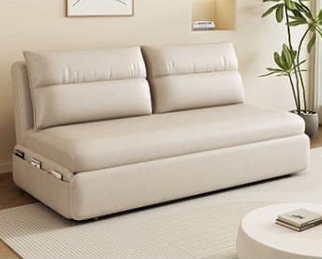 Luxurious Dark Leathaire Sofa - Elegant White, Champagne, Blue, and Light Gray Options! fsx-1009