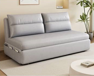 Luxurious Dark Leathaire Sofa - Elegant White, Champagne, Blue, and Light Gray Options! fsx-1009