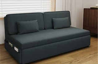 Stylish and Comfortable Sofas in Light Gray, Khaki, Dark Blue, Blue, and Brown Linen - Perfect for Any Living Space fsx-1010