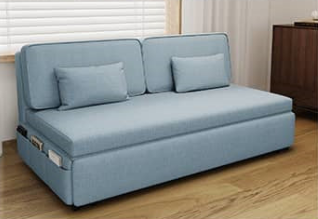 Stylish and Comfortable Sofas in Light Gray, Khaki, Dark Blue, Blue, and Brown Linen - Perfect for Any Living Space fsx-1010