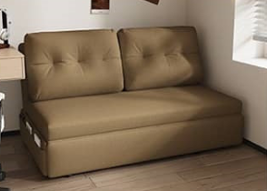 Stylish Sofa Collection: Khaki, Light Gray, Dark Blue & Brown Linen Options fsx-1012