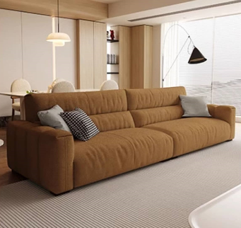 Chic Pine Wood Sofa with Beige, Green, and Dark Yellow Khaki Cushions - Ultimate Comfort with Down Filling hatx-1021