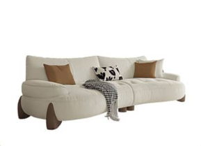 Versatile Sofa: Beige, Dark Yellow, Gray, Green - Light Pine & Oak Wood Options hatx-1023