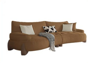 Versatile Sofa: Beige, Dark Yellow, Gray, Green - Light Pine & Oak Wood Options hatx-1023