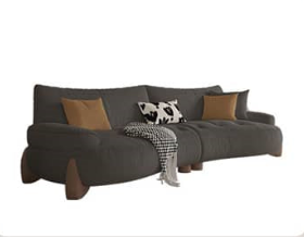 Versatile Sofa: Beige, Dark Yellow, Gray, Green - Light Pine & Oak Wood Options hatx-1023