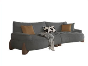 Versatile Sofa: Beige, Dark Yellow, Gray, Green - Light Pine & Oak Wood Options hatx-1023