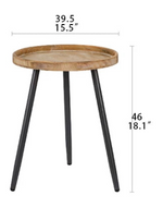Elegant Chinese Fir Tea Table for Cozy Living Spaces hdst-4259