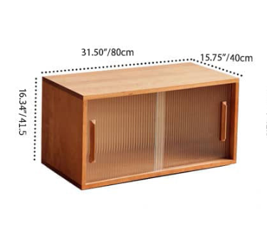 Elegant Cherry Wood Cabinet with Plywood and Glass Accents - Stylish Storage Solution hldmz-729