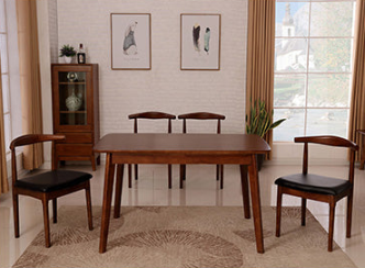 Stylish Natural Brown Rubber Wood Table - Perfect for Modern Interiors hglna-1464