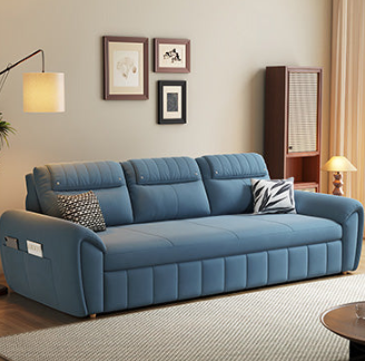 Stylish Sofa Collection: Beige & Light Gray with Dark Brown, Orange, Green, Blue Options in Cotton, Faux Leather, Latex & Coir hyt-1433