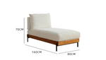 Elegant Off White Sofa with Cherry Wood Accents and Plush Corduroy Finish fyx-829