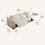Modern Stylish Sofa - Beige, Gray & Green Cushions with Black Pine Wood Frame hksc-990