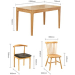 Stylish Natural Brown Rubber Wood Table - Perfect for Modern Interiors hglna-1464