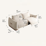 Modern Stylish Sofa - Beige, Gray & Green Cushions with Black Pine Wood Frame hksc-990
