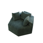 54''L Chenille Sponge single sofa,No Assembly Required,Fluffy Modern Sleeper Chair for Living room, Bedroom, Lounge and Projection Room W834P221041-djyc