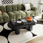 40 Inch Black Cloud Shaped Coffee Table for Living Room W1435S00005-djyc
