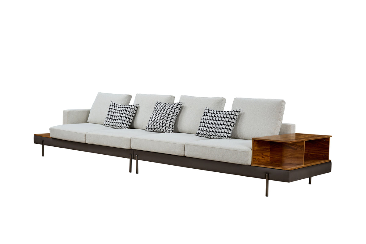 Luxury sofa/Fabric sofain Living Room Left and Right Interchangeable/four seat sofa/off-white W1793S00002-djyc