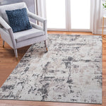PAYAS Collection 6X9 Cream / Brown / Abstract Area Rug-B189P183548