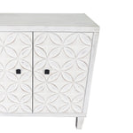 Accent Cabinet 4 Door Wooden Cabinet Sideboard Buffet Server Cabinet Storage Cabinet, for Living Room, Entryway, Hallway, Office, Kitchen and Dining Room, White Wash W1435P153086-djyc