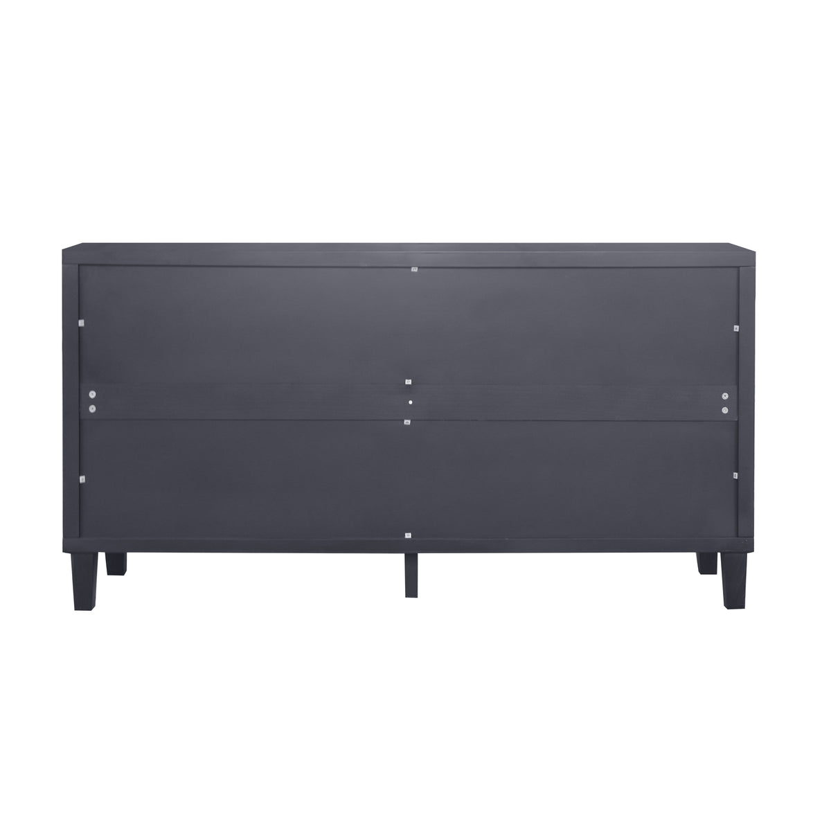 Accent Cabinet 4 Door Wooden Cabinet Sideboard Buffet Server Cabinet Storage Cabinet, for Living Room, Entryway, Hallway, Office, Kitchen and Dining Room, Matte Black W1435P153081-djyc