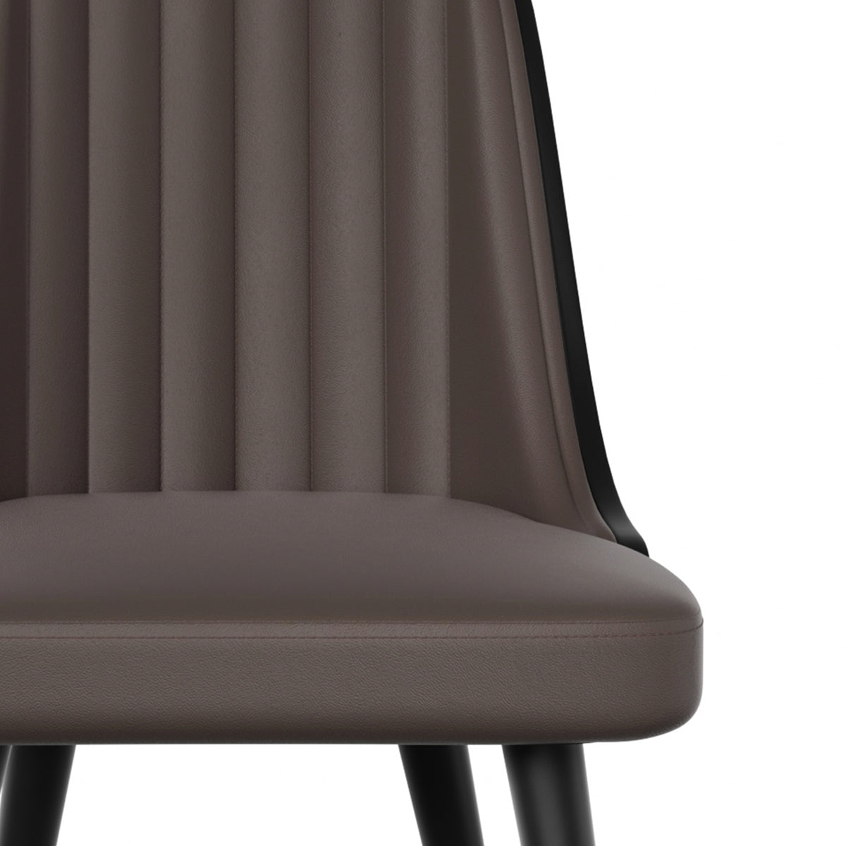 Modern Minimalist High-Back Dining Chair: High-Quality Leather & Adjustable Foot Pads FU01029-wz