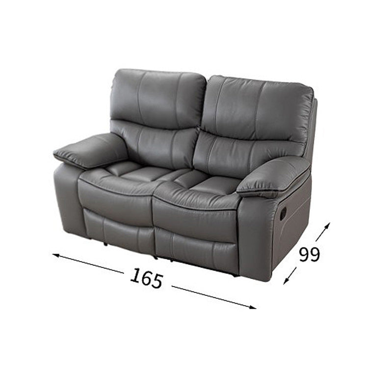 Modern Sofa with Gray Techno Fabric, Metal Frame, and Silicon Fill for Ultimate Comfort fykl-436