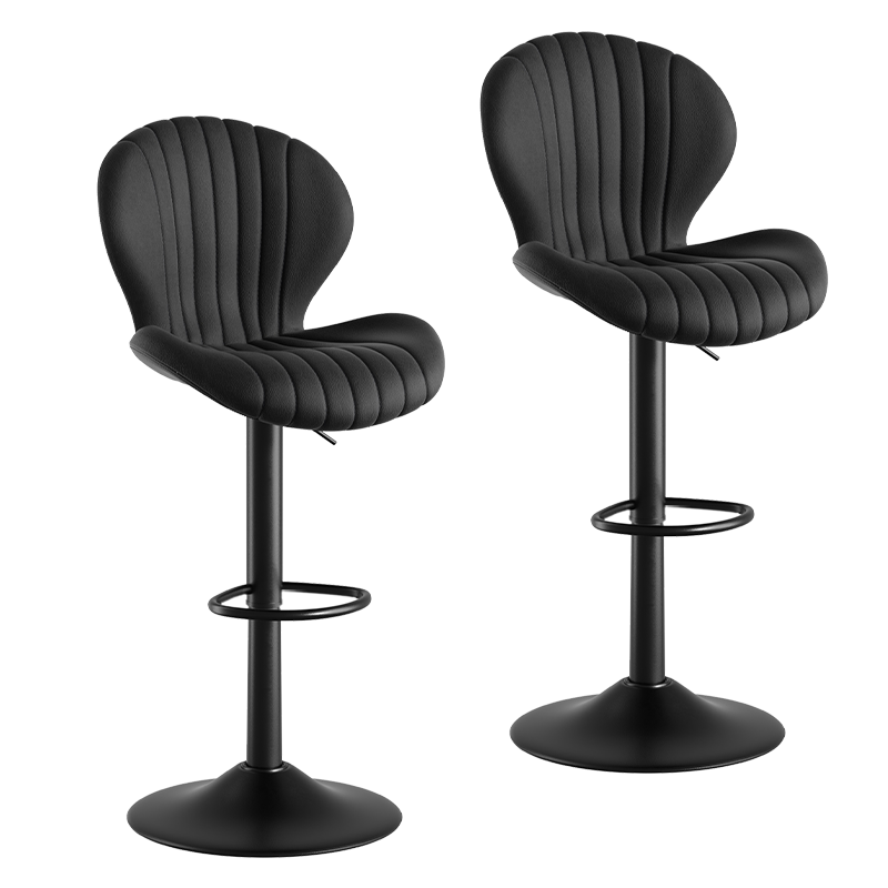 Modern Minimalist 360° Rotating Bar Stool: Resilient Foam & Ergonomic Design FU01023-wz