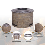 Stackstone Look Smokeless Firepit With Wood Pellet/Twig/Wood As The Fuel W2029120104-djyc