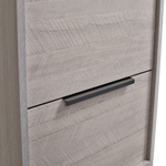 Grey Wooden Nightstand with TwoDrawers for Bedrooms and Other Places. W328127505-djyc