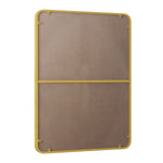 Wall Mirror 30x40 Inch Gold Rectangular Mirror Metal Framed Mirror Vanity Mirror Dressing Mirror, for Bathroom, Living Room, Bedroom Wall Decor W1435107734-djyc