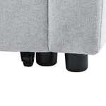 Loveseats Sofa Bed with Pull-out Bed,Adjsutable Back,Light Grey W487109970-djyc