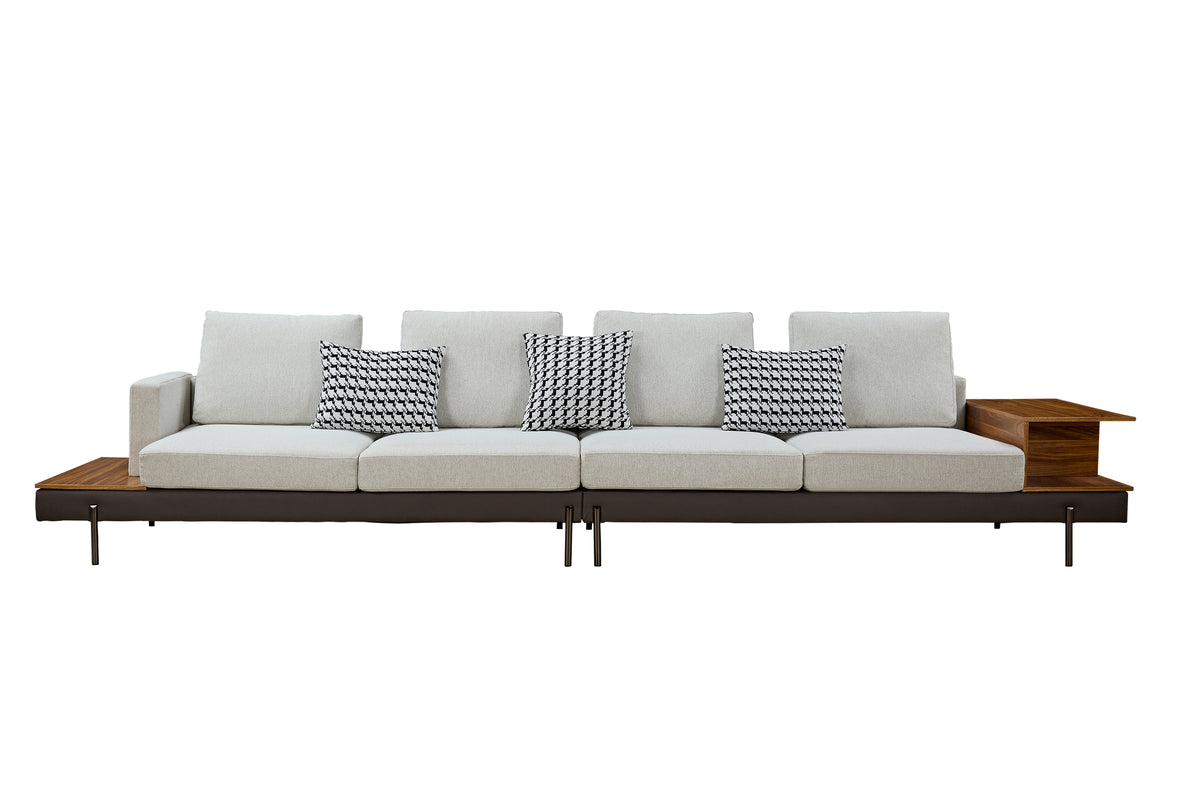 Luxury sofa/Fabric sofain Living Room Left and Right Interchangeable/four seat sofa/off-white W1793S00002-djyc