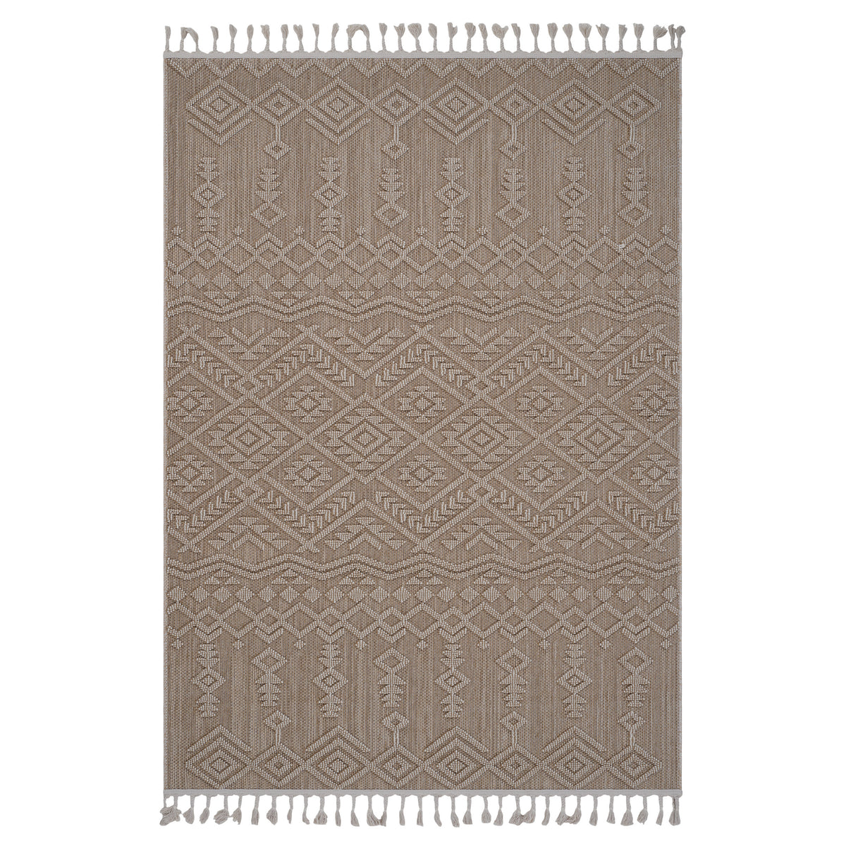 Guros Collection 8X10 Natural / Traditional Indoor / Outdoor Area Rug-B189P183475
