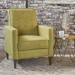 Mid-Century Modern Button-Tufted Recliner with Beech Wood Legs – Stylish Comfort for Any Room 60741.00MGRN-djyc