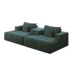 55-inch Chenille Sponge Sofa Lounge Chair,No Assembly Required,Fluffy Modern Sleeper Chair for Indoor Living Room Bedroom W834P221022-djyc