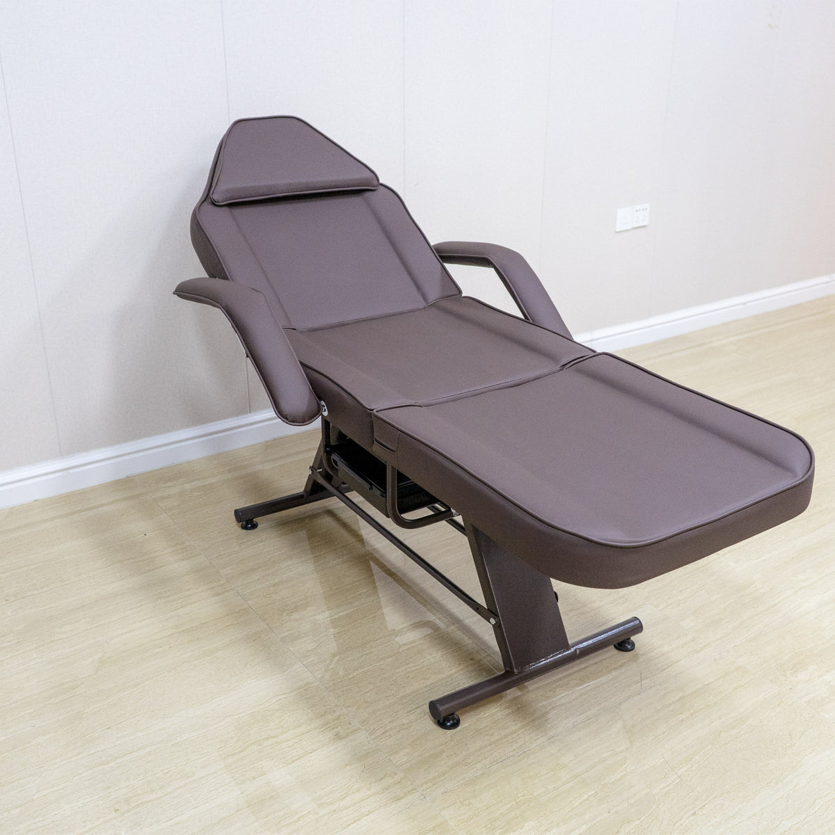 Tattoo Chair for Client, Facial Beds for Esthetician Adjustable 3-Section Lash Tattoo Bed, 72 Inches Facial Spa Chair Professional Tattoo Chair for Artist Beauty Massage Salon,Brown W1767P195862-djyc