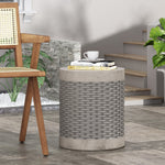 Outdoor Lightweight End Table Round Concrete Outdoor Side Table 73432-djyc