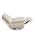 [VIDEO]360 Degree Corduroy Swivel Upholstered Manual Recliner Chair,Theater Recliner Sofa,Nursery Glider Rocker for Living Room W834S00278-djyc