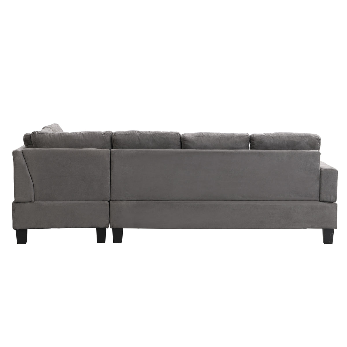 Sofa Set for Living Room with Chaise Lounge and Storage Ottoman Living Room Furniture Gray W214S00018-djyc