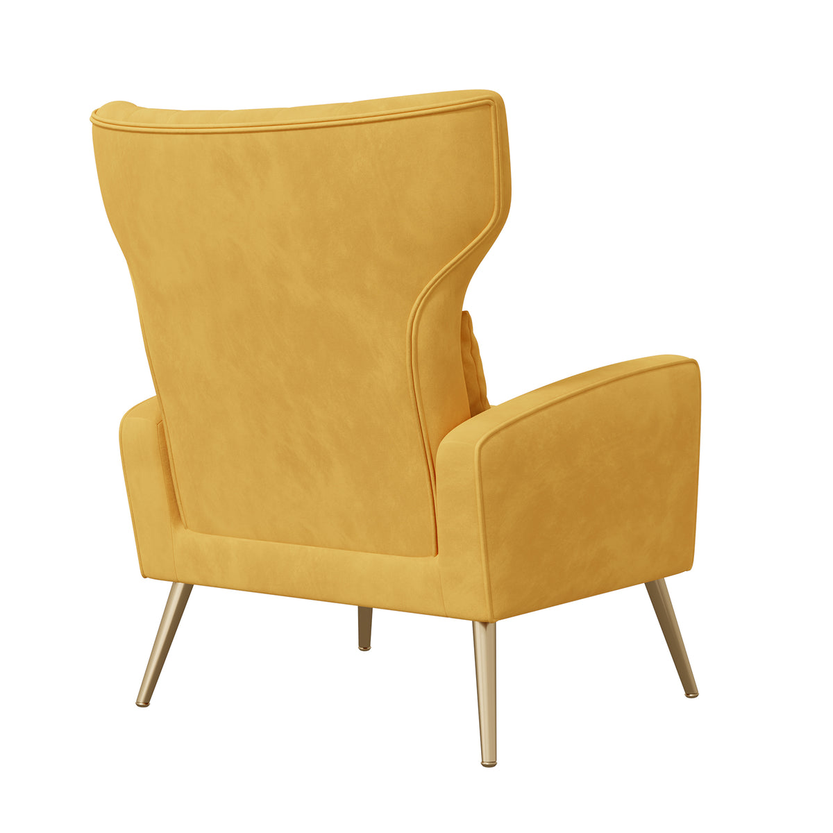 Fashionable High-Back Velvet Upholstered Armchair: High-Density Foam & Adjustable Feet FU01055-wz