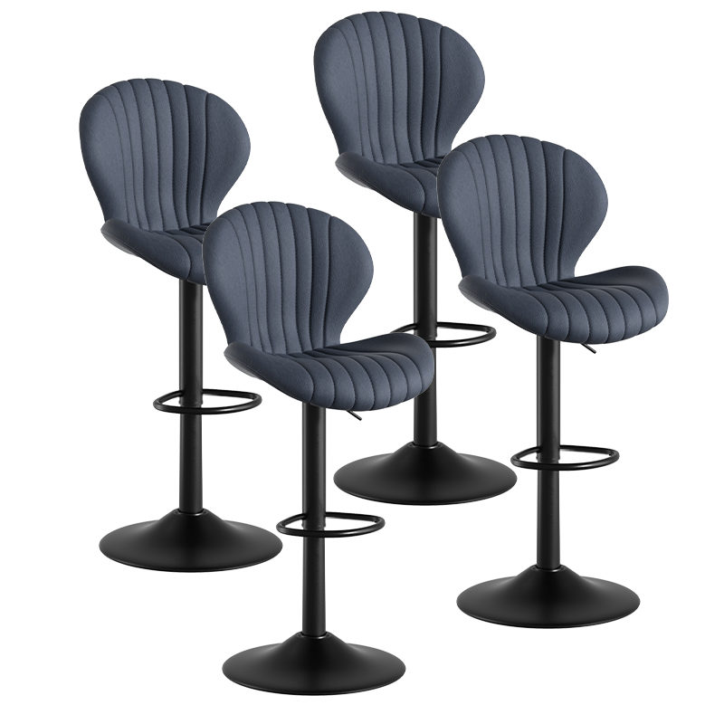 Modern Minimalist 360° Rotating Bar Stool: Resilient Foam & Ergonomic Design FU01023-wz