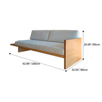Modern Pine Wood Sofa with Cotton Linen Upholstery for Stylish Living Rooms fsdb-2273