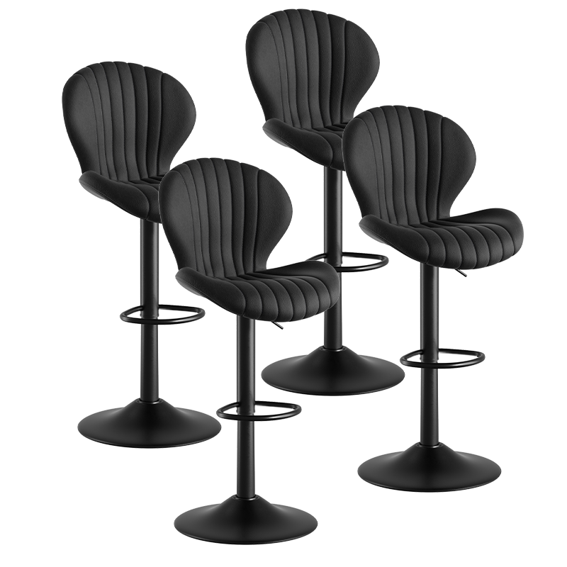 Modern Minimalist 360° Rotating Bar Stool: Resilient Foam & Ergonomic Design FU01023-wz